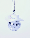 Cowboy Disco Ball Mirror Ornament